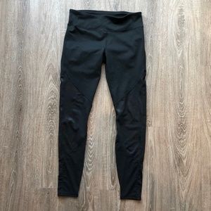 Fabletics Mesh Panel Black Leggings